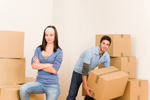 Manandvan Office Removals team preparing for an office move