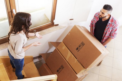 Efficiently loading office furniture onto a truck