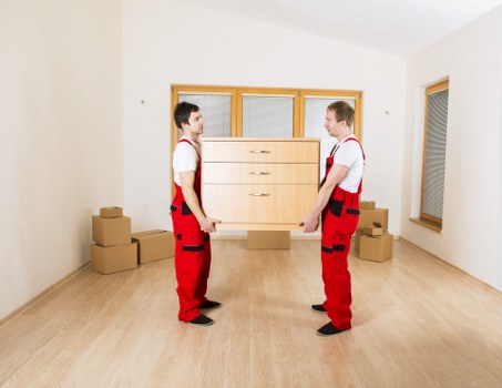Unpacking and setting up a new office space